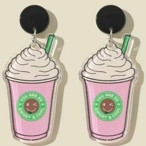 Pink & Green earrings